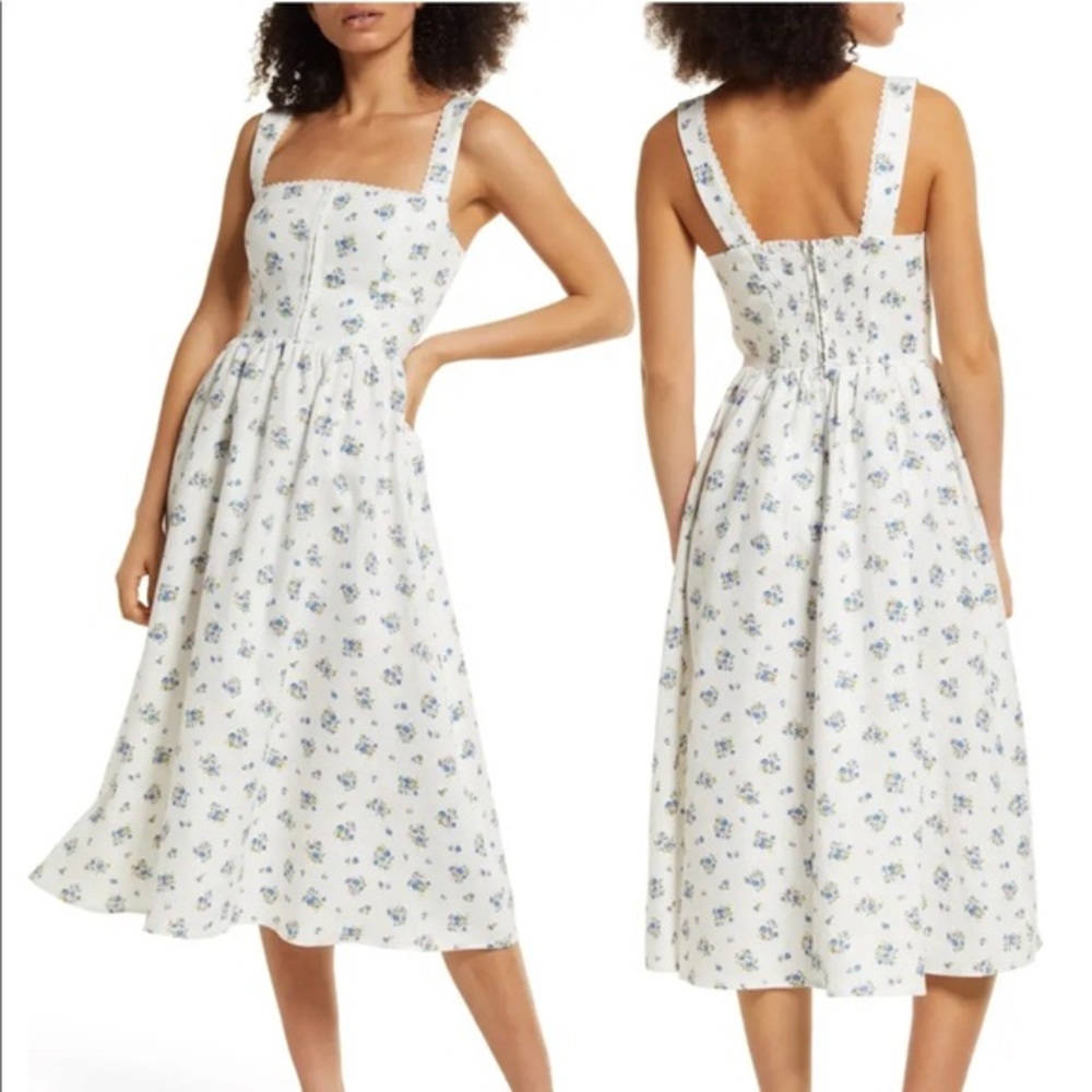 NWOT Reformation Tagliatelle Linen Dress in Blaire *NEW*